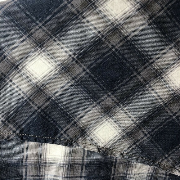 Lucky Brand Men’s Size XL Blue Plaid Snap Front - Picture 5 of 7